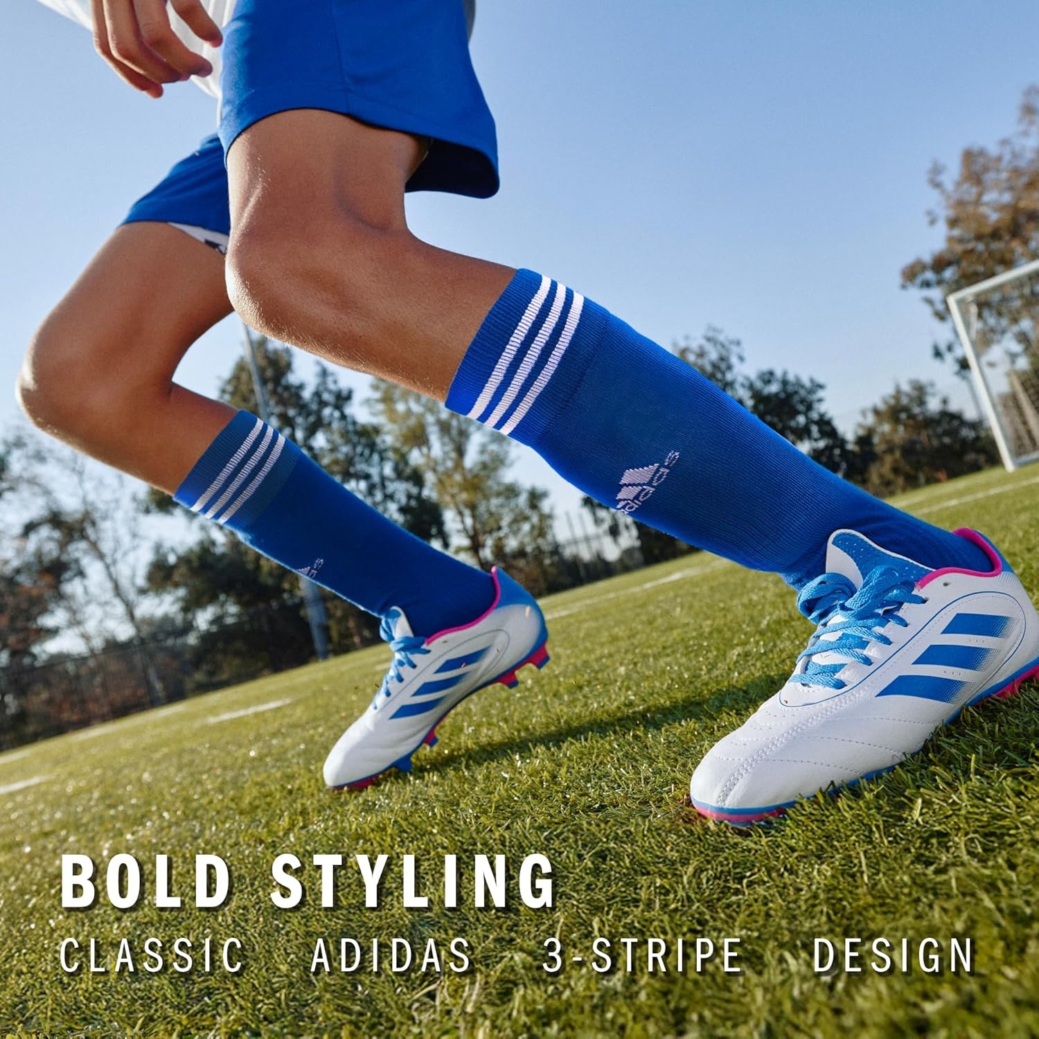 image:imageadidas Unisex Copa Zone Soccer Socks 1 Pair OvertheCalfYellowWhite