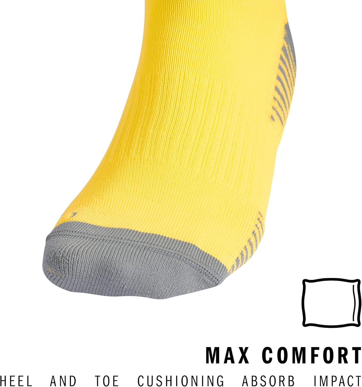 image:imageadidas Unisex Copa Zone Soccer Socks 1 Pair OvertheCalfYellowWhite