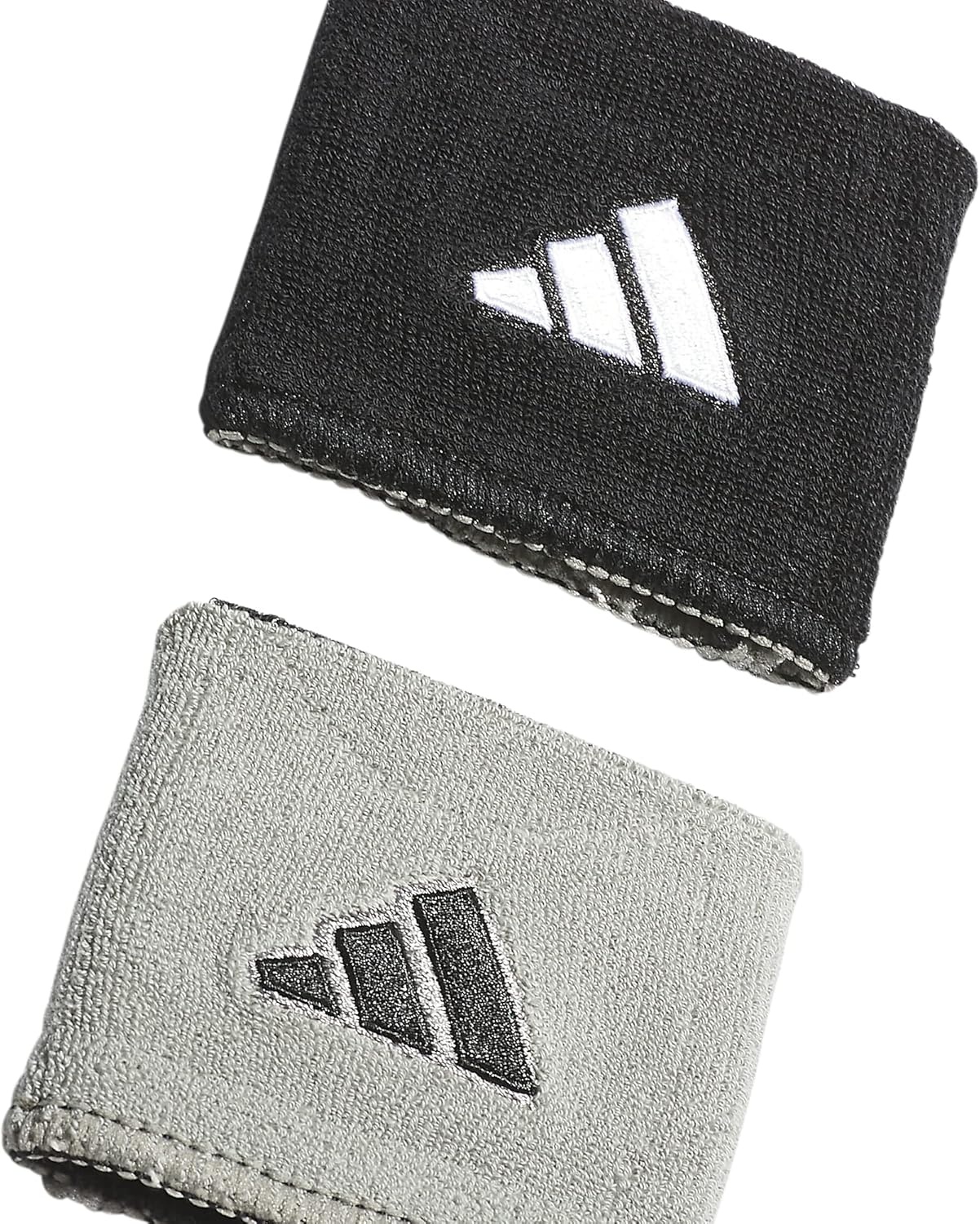 image:imageadidas Unisex Interval Reversible Wristband Athletic SweatbandBlackWhiteAluminum 220