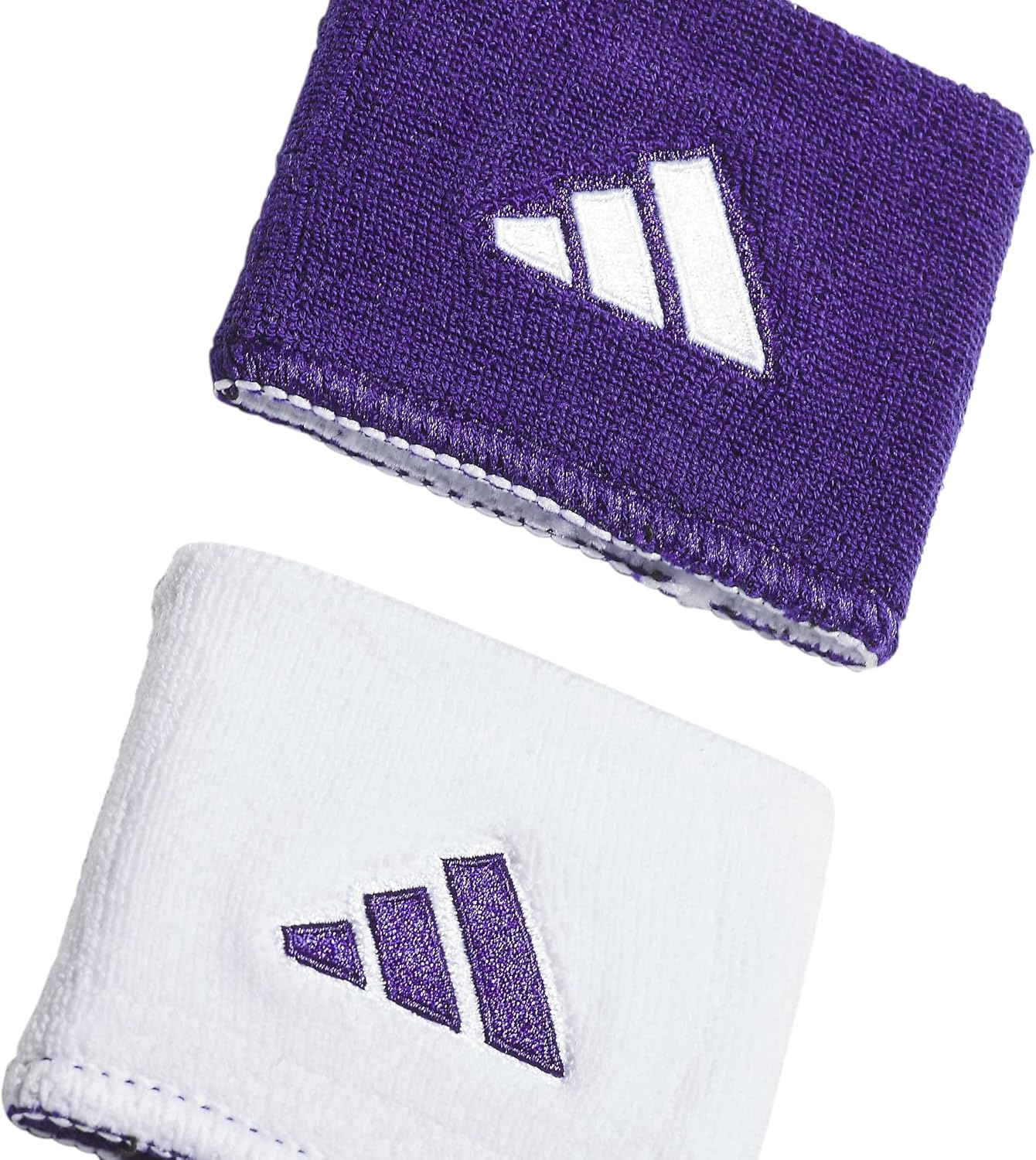image:imageadidas Unisex Interval Reversible Wristband Athletic SweatbandCollegiate PurpleWhite20