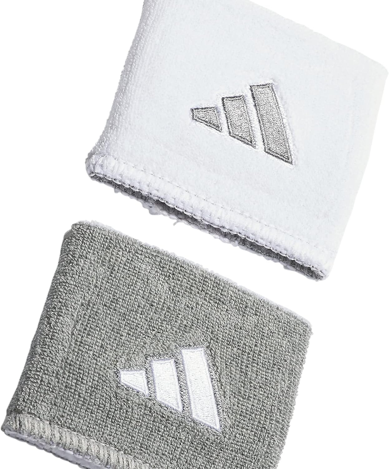 image:imageadidas Unisex Interval Reversible Wristband Athletic SweatbandHeather Light GreyWhite20