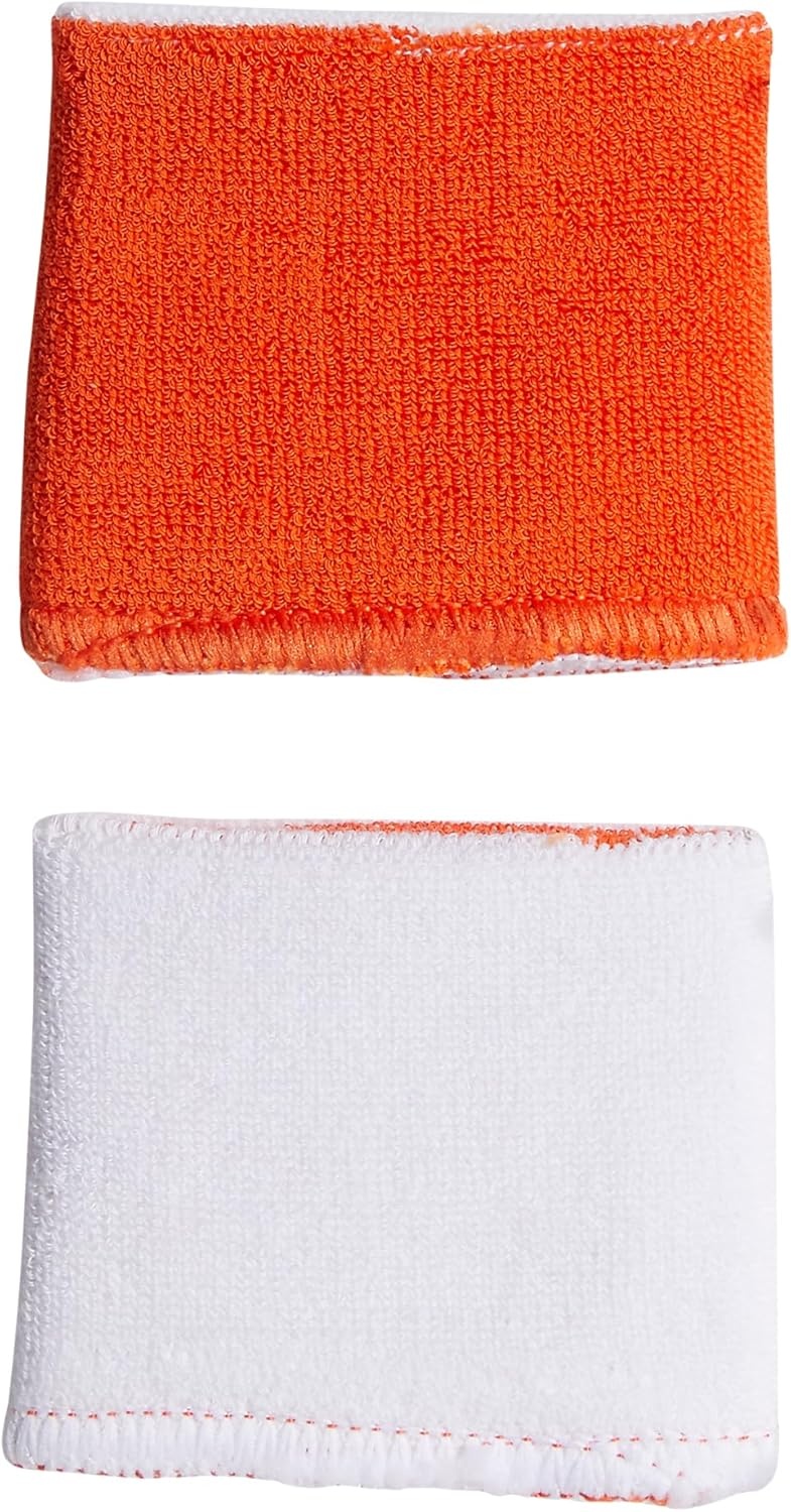 image:imageadidas Unisex Interval Reversible Wristband Athletic SweatbandTeam OrangeWhite10