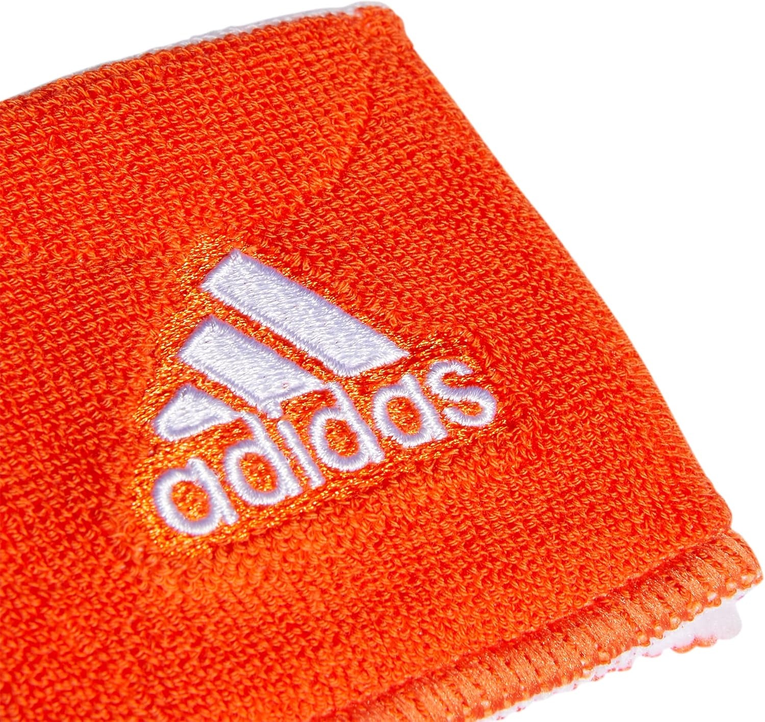 image:imageadidas Unisex Interval Reversible Wristband Athletic SweatbandTeam OrangeWhite10