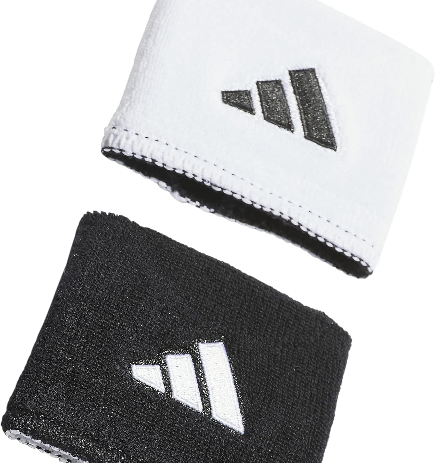 image:imageadidas Unisex Interval Reversible Wristband Athletic SweatbandWhiteBlack20