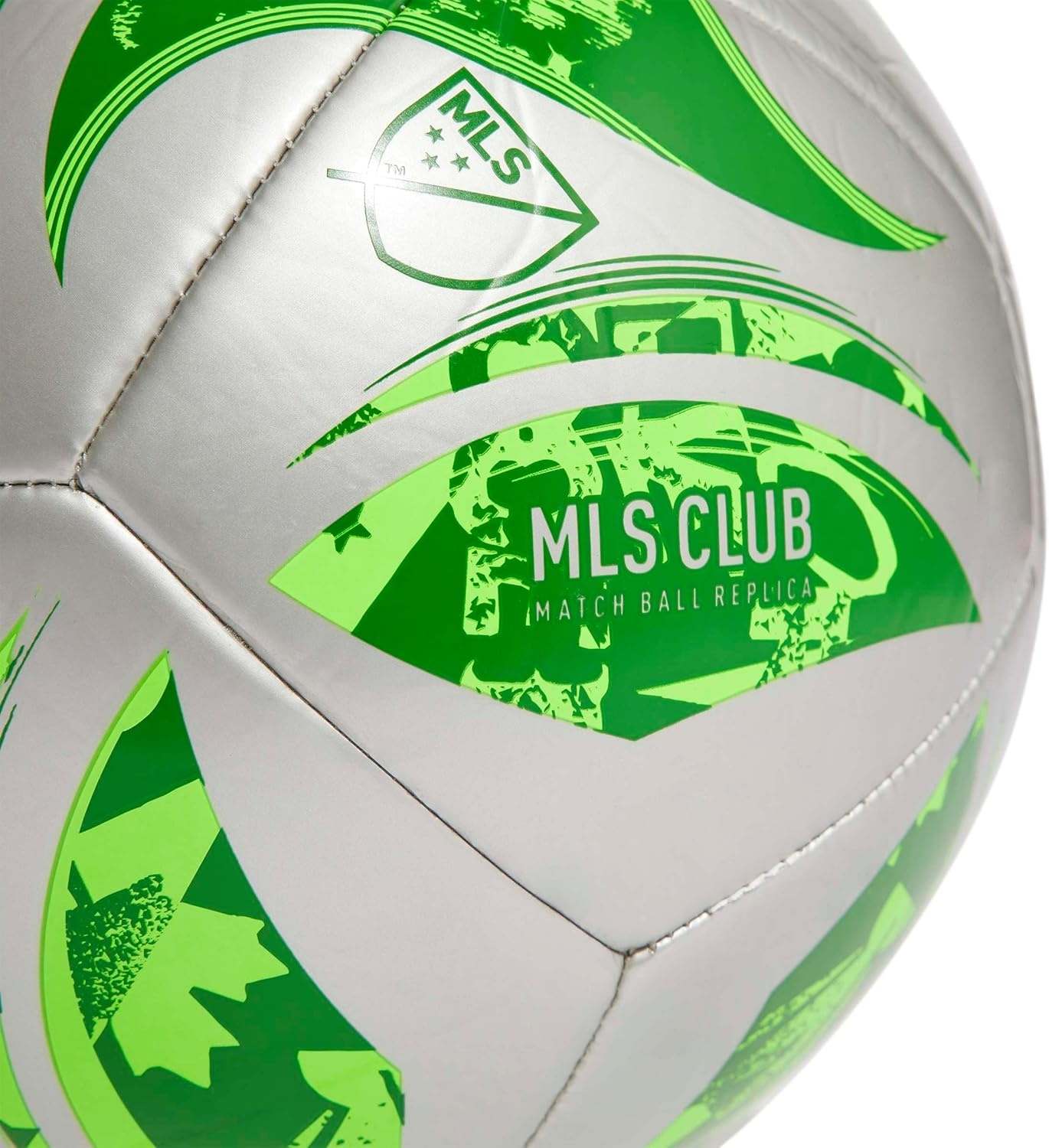 image:imageadidas Unisex MLS Soccer BallSilver MetallicGreen