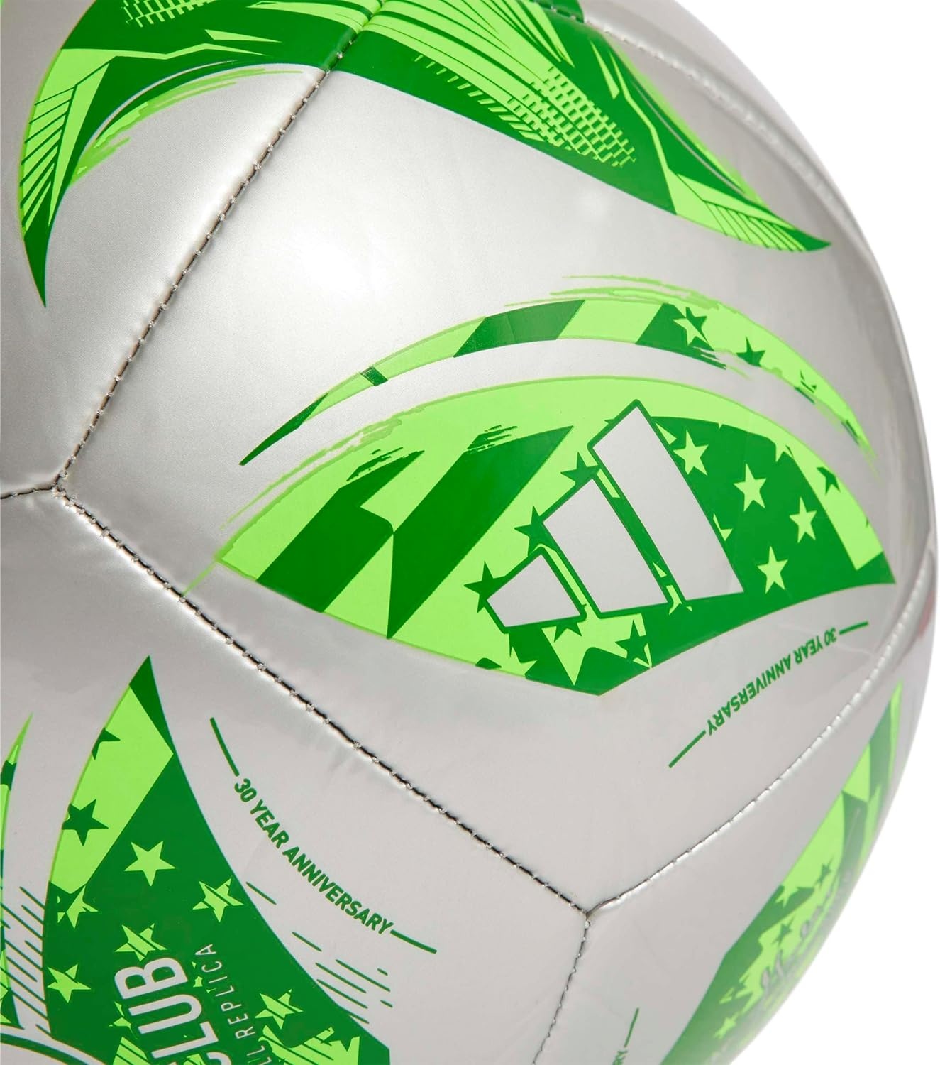 image:imageadidas Unisex MLS Soccer BallSilver MetallicGreen
