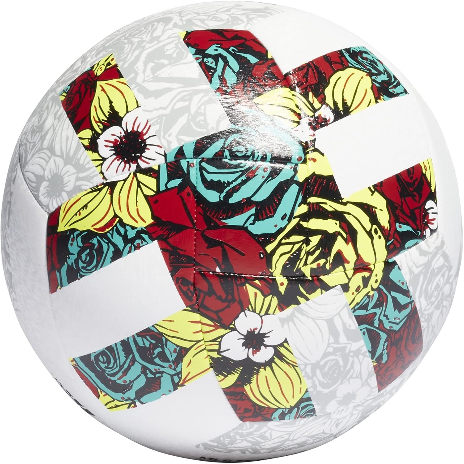 image:imageadidas Unisex MLS Soccer BallWhiteSolar YellowPower Blue