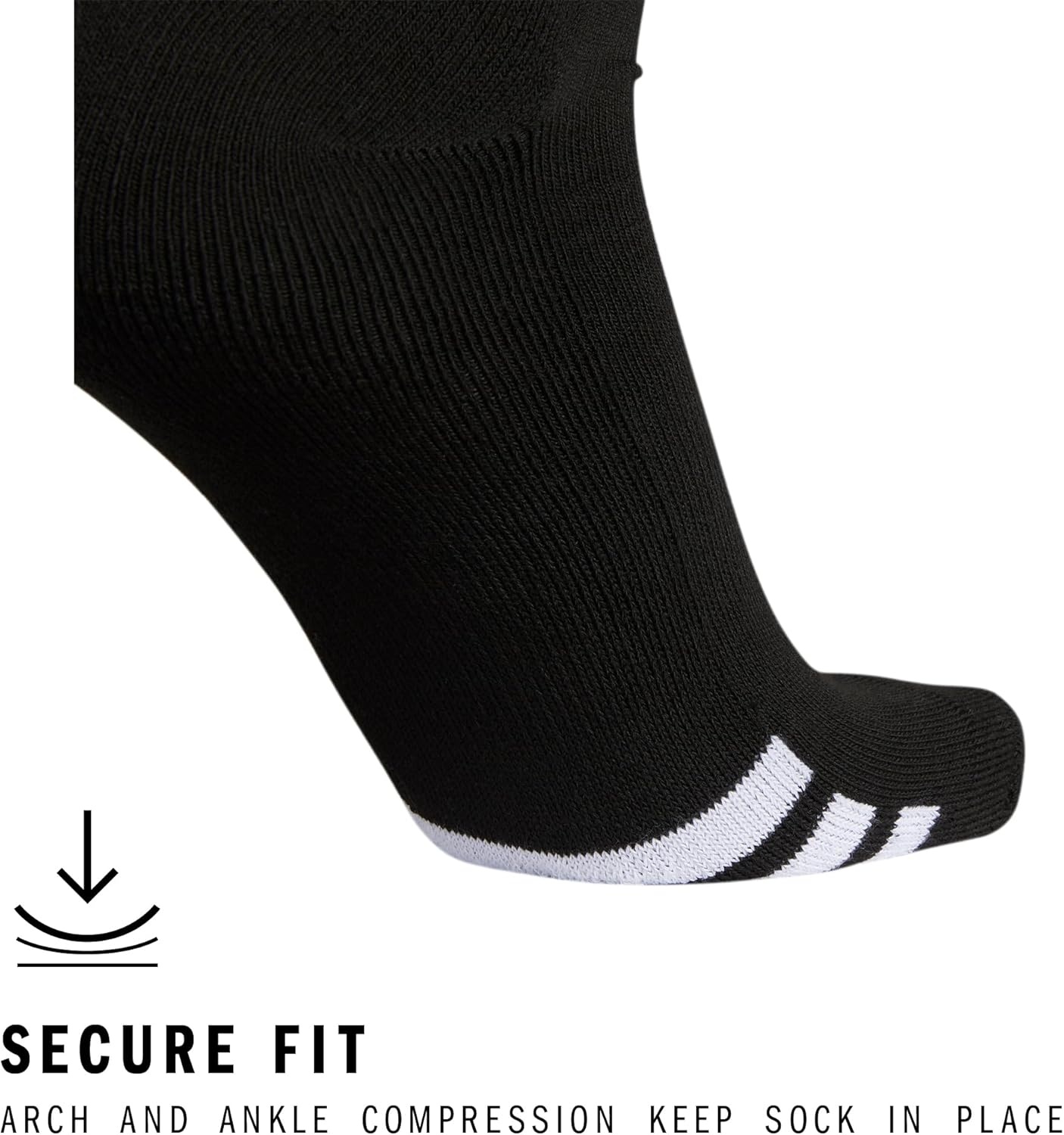 image:imageadidas Unisex Rivalry Soccer Socks 2 Pairs OvertheCalf1BlackWhite