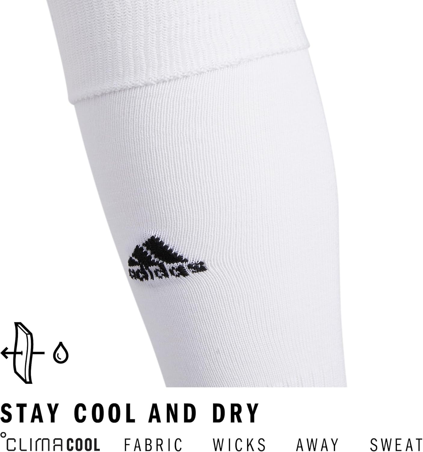 image:imageadidas Unisex Rivalry Soccer Socks 2 Pairs OvertheCalf2BlancoNegro