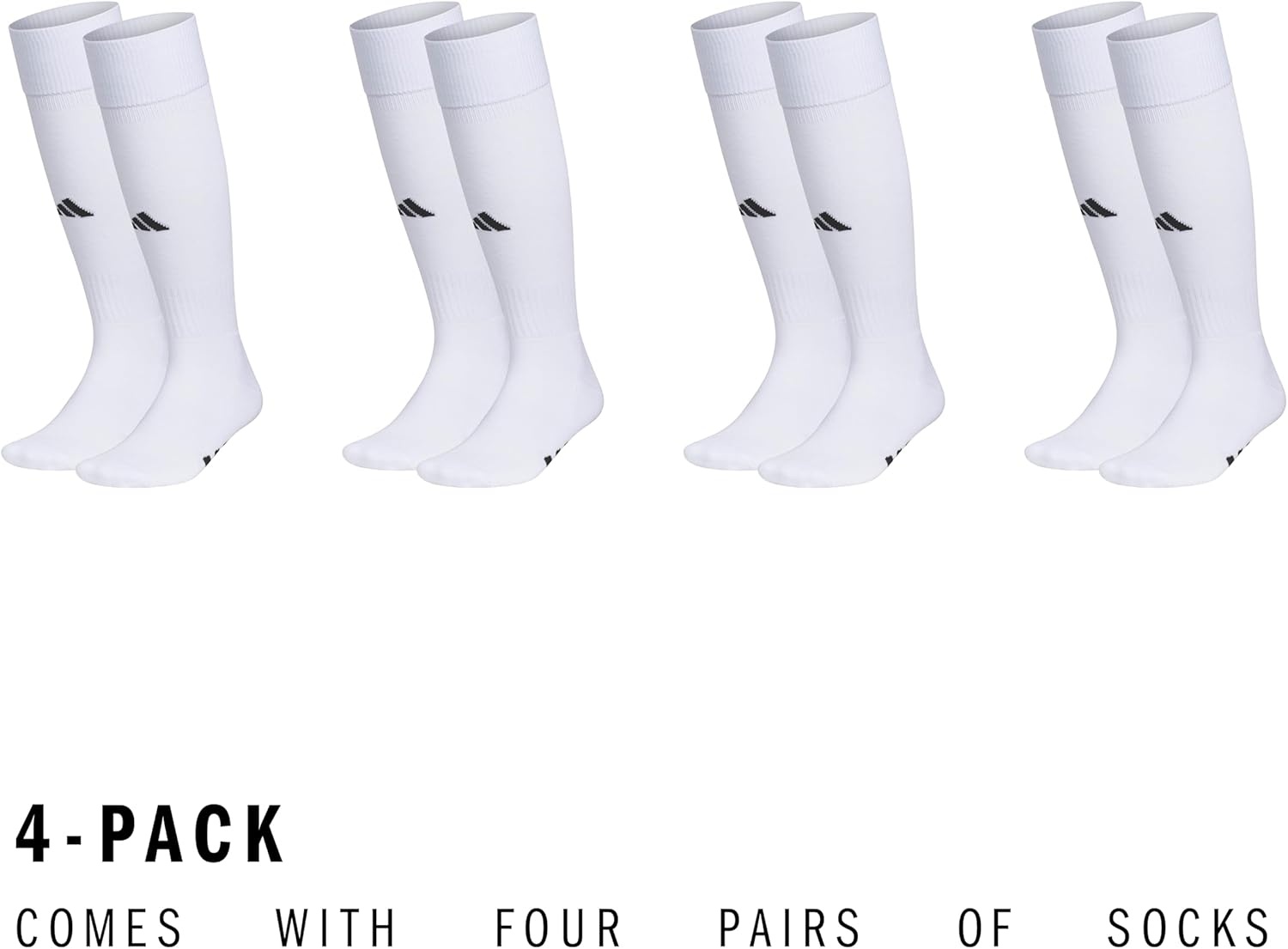 image:imageadidas Unisex Rivalry Soccer Socks 2 Pairs OvertheCalf2BlancoNegro