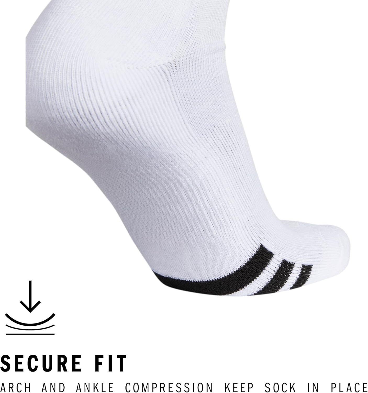 image:imageadidas Unisex Rivalry Soccer Socks 2 Pairs OvertheCalf2BlancoNegro