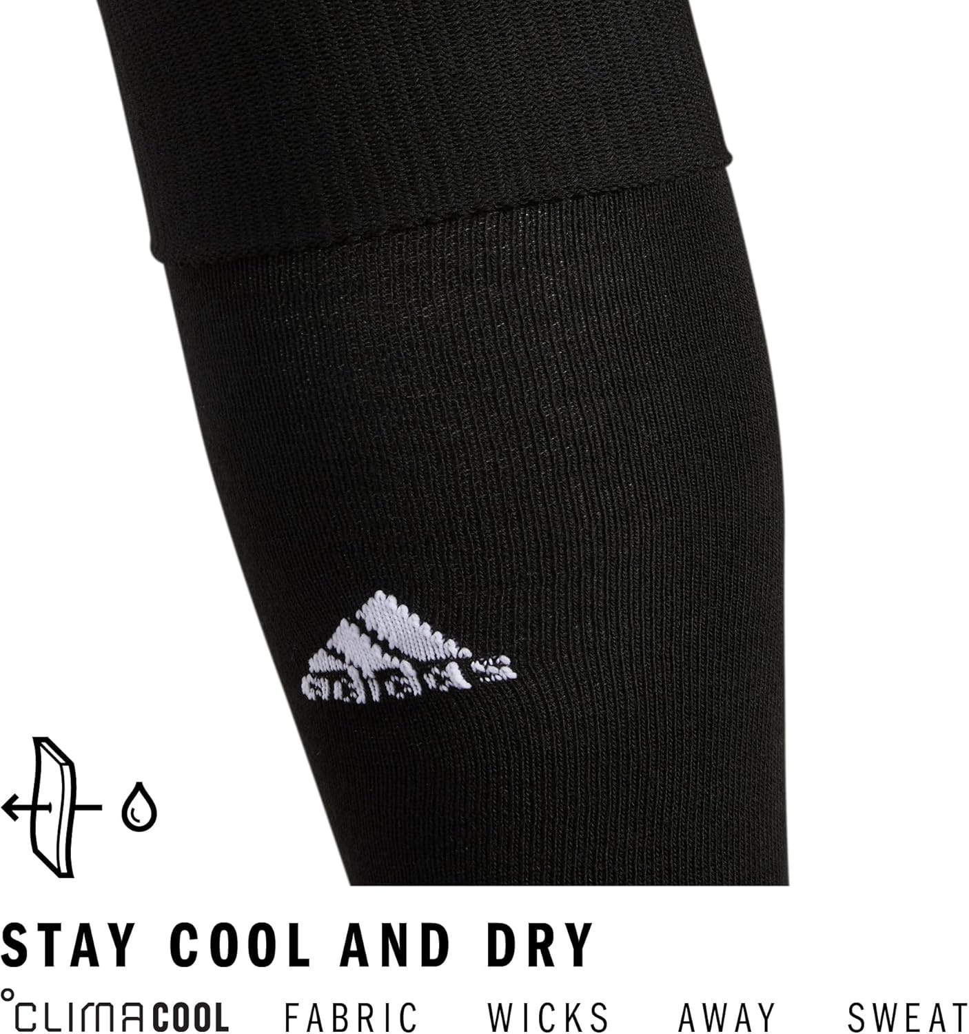 image:imageadidas Unisex Rivalry Soccer Socks 2 Pairs OvertheCalf2NegroBlanco