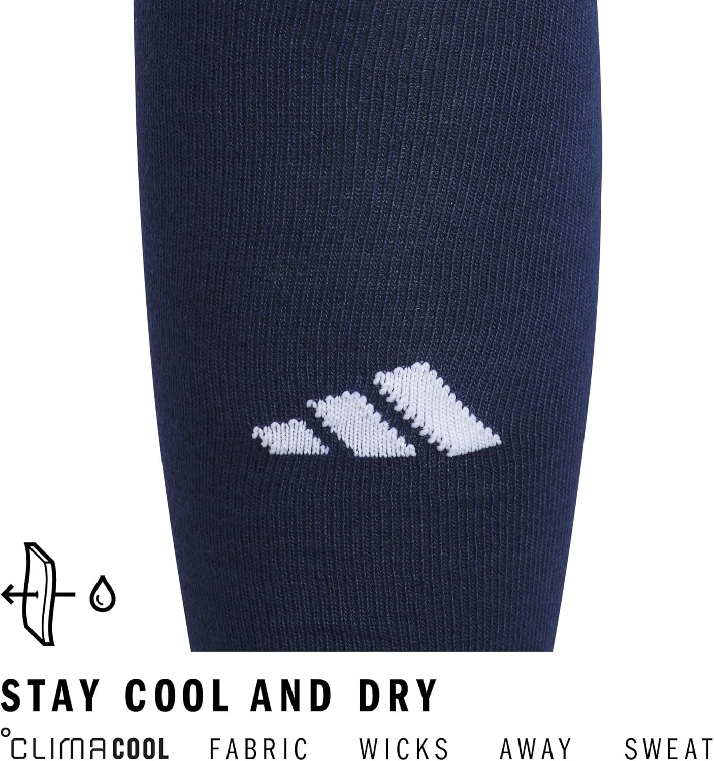 image:imageadidas Unisex Rivalry Soccer Socks 2 Pairs OvertheCalf2Team Navy Blue 2White