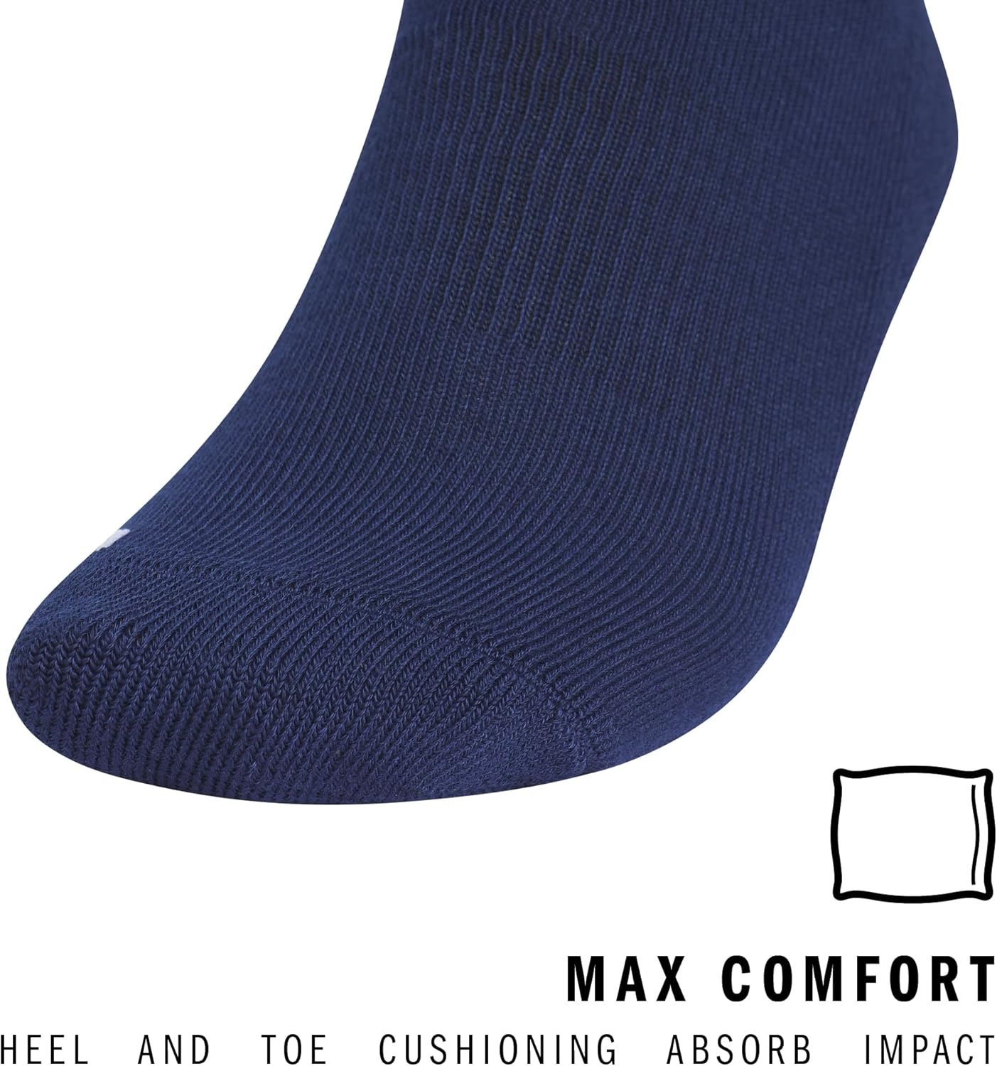 image:imageadidas Unisex Rivalry Soccer Socks 2 Pairs OvertheCalf2Team Navy Blue 2White