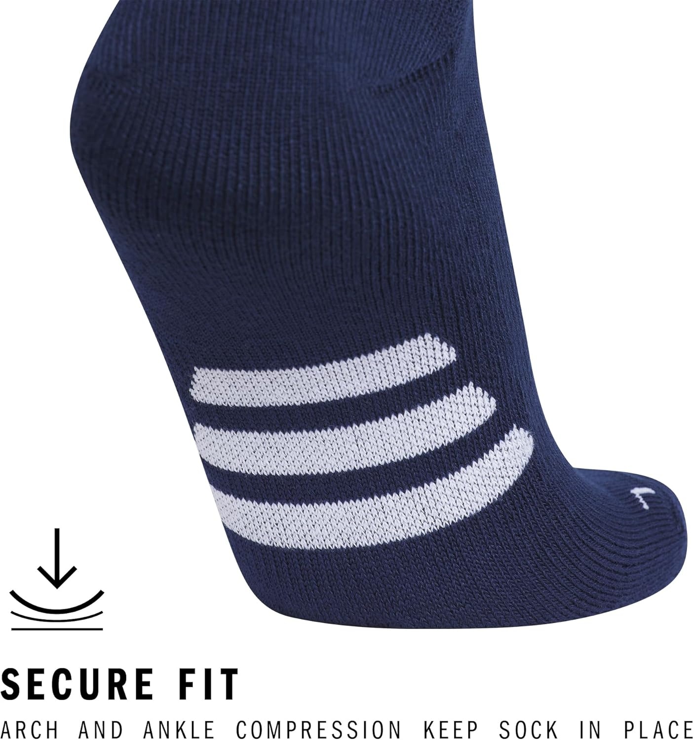 image:imageadidas Unisex Rivalry Soccer Socks 2 Pairs OvertheCalf2Team Navy Blue 2White