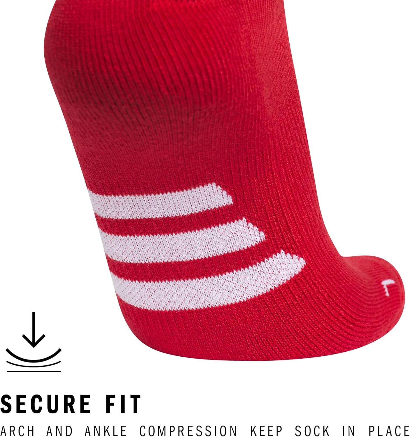 image:imageadidas Unisex Rivalry Soccer Socks 2 Pairs OvertheCalf2Team Power RedWhite