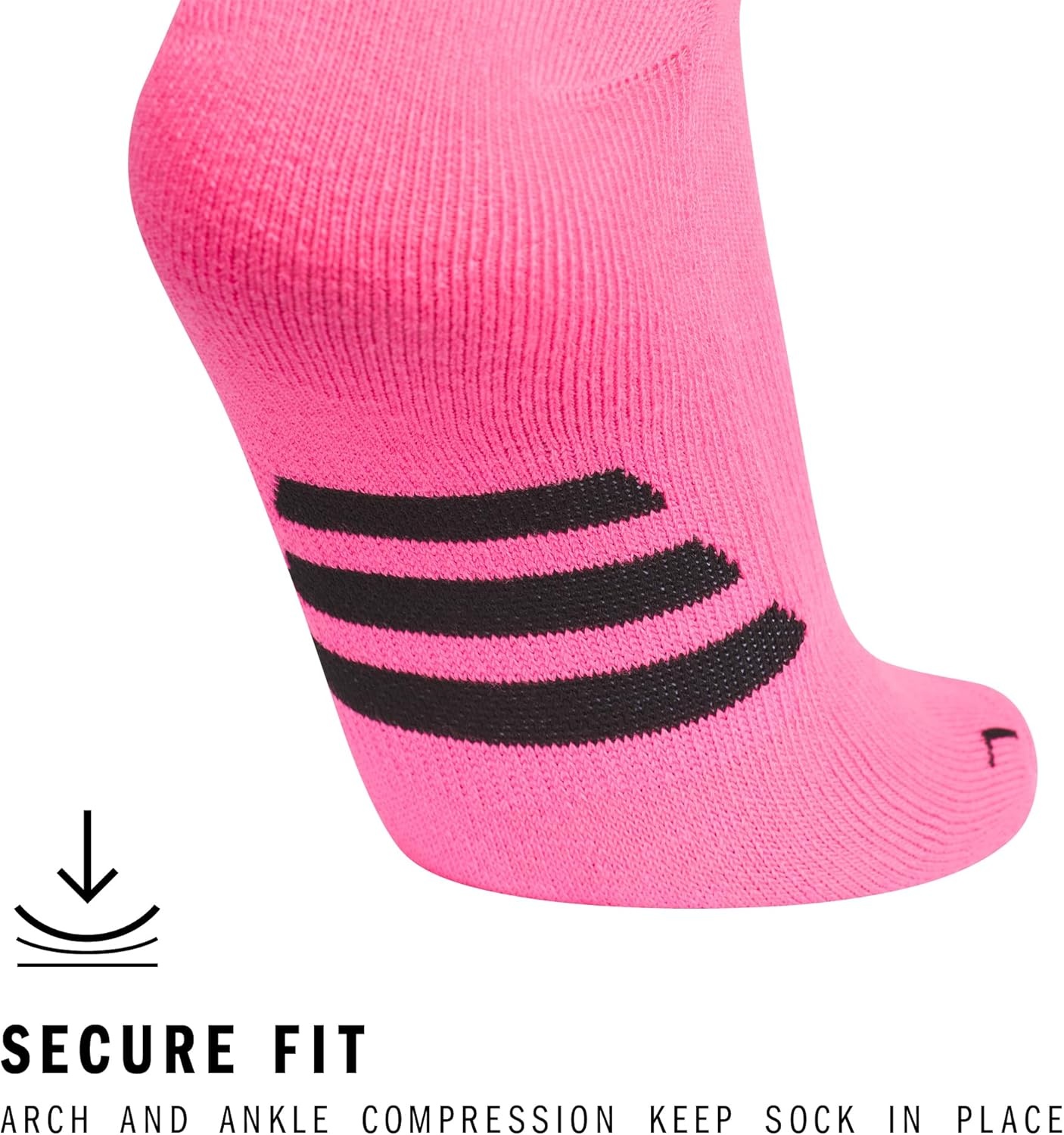 image:imageadidas Unisex Rivalry Soccer Socks 2 Pairs OvertheCalf2Ultra PopBlack