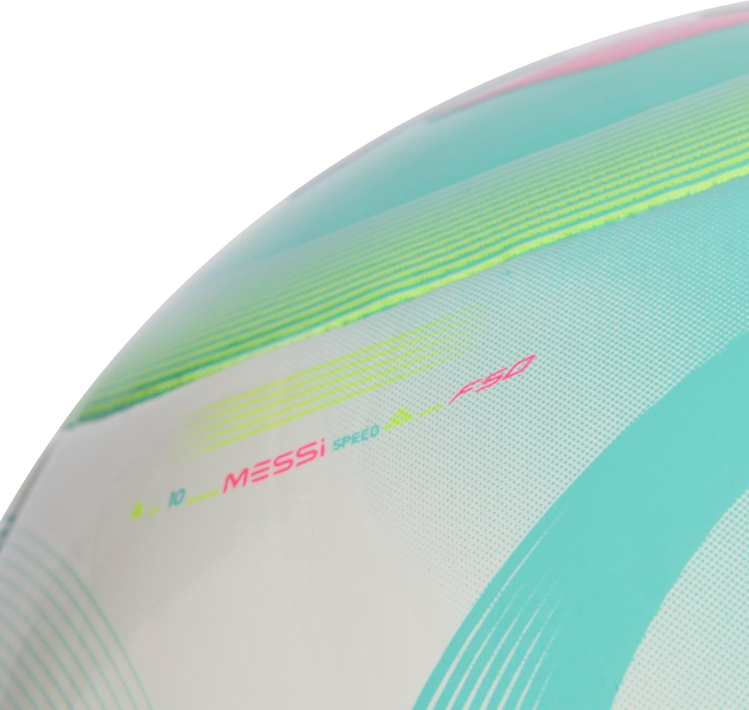 image:imageadidas UnisexAdult Messi Club Ball WhiteFlash AquaHalo MintLucid Pink 3