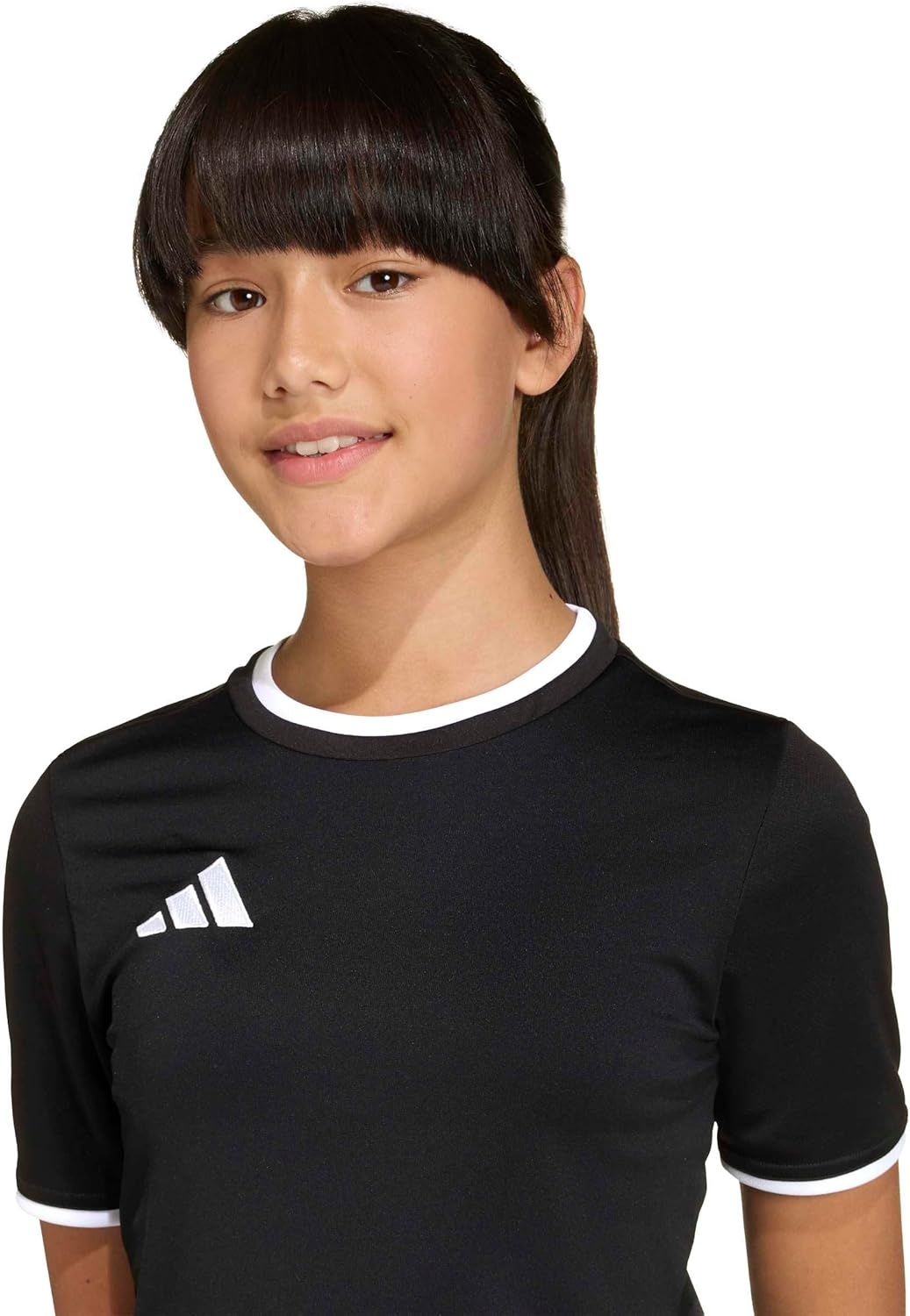 image:imageadidas UnisexKids Entrada 26 JerseyBlackWhite