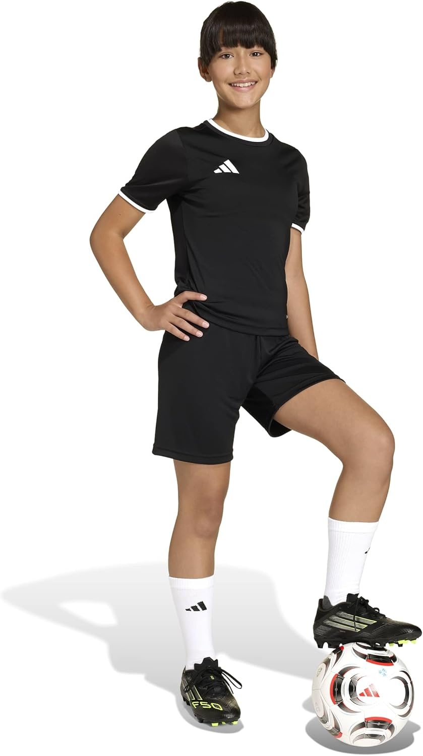image:imageadidas UnisexKids Entrada 26 JerseyBlackWhite