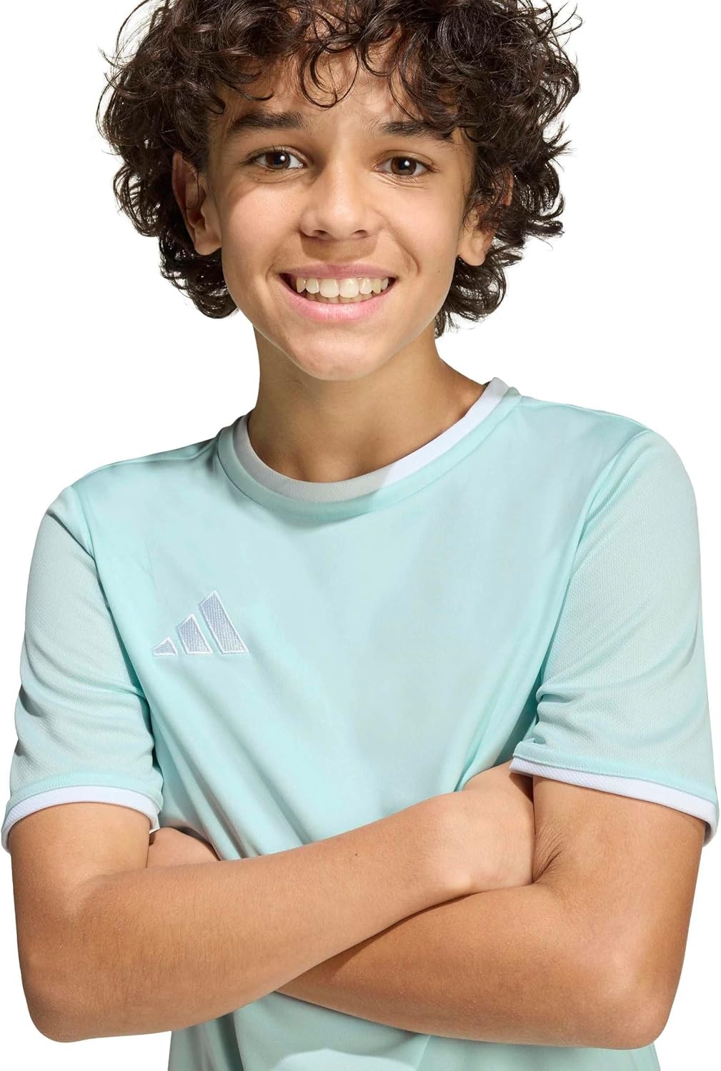 image:imageadidas UnisexKids Entrada 26 JerseyHalo MintWhite