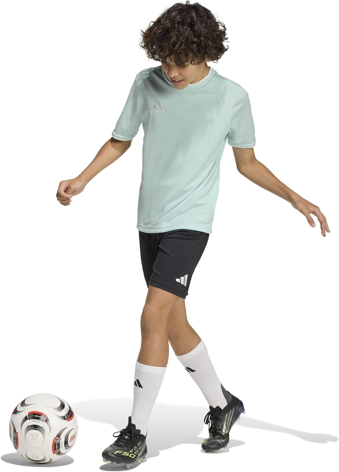 image:imageadidas UnisexKids Entrada 26 JerseyHalo MintWhite