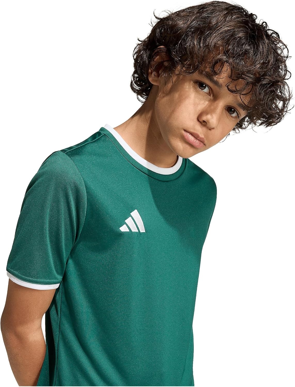 image:imageadidas UnisexKids Entrada 26 JerseyTeam Dark GreenWhite