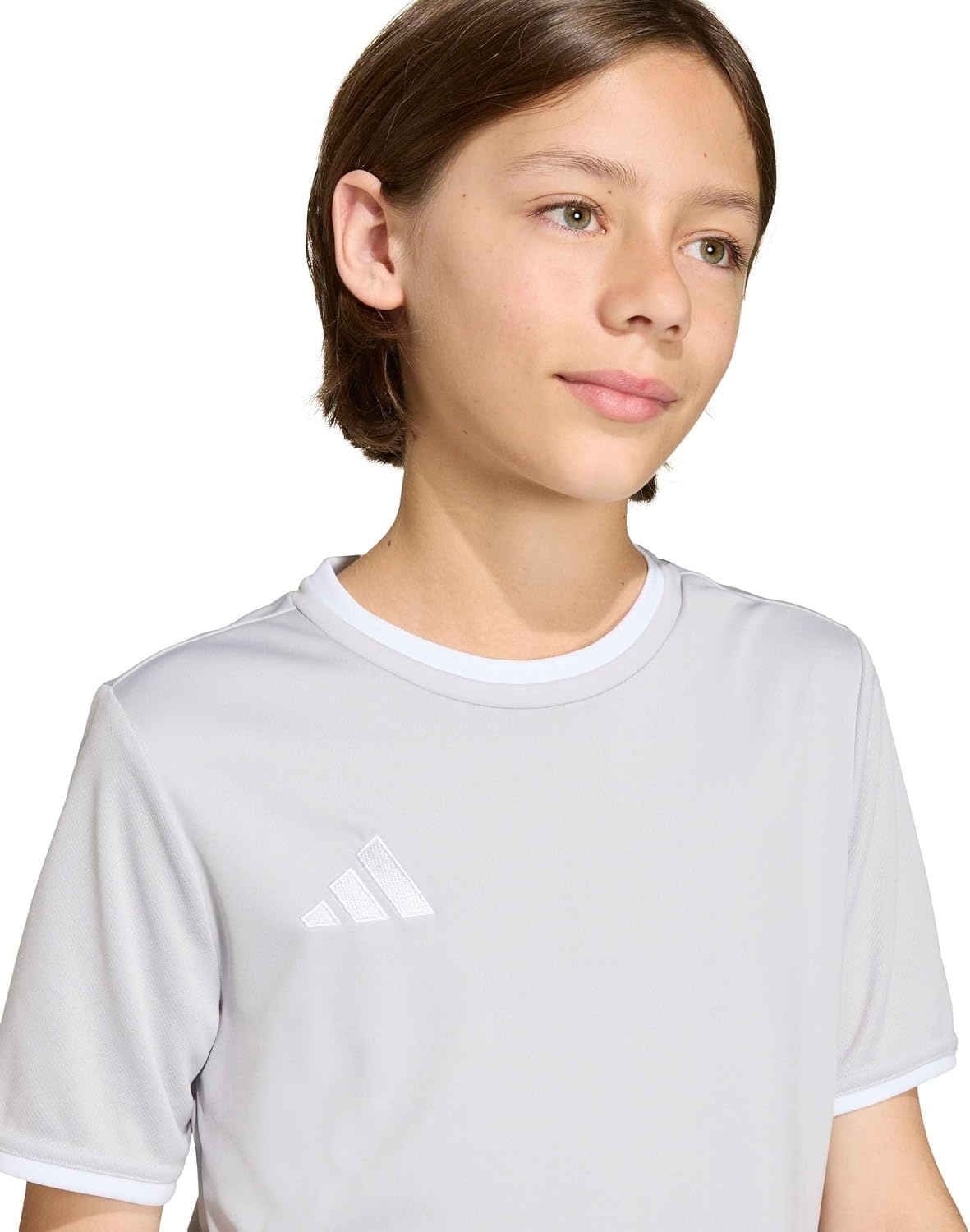 image:imageadidas UnisexKids Entrada 26 JerseyTeam Light GreyWhite
