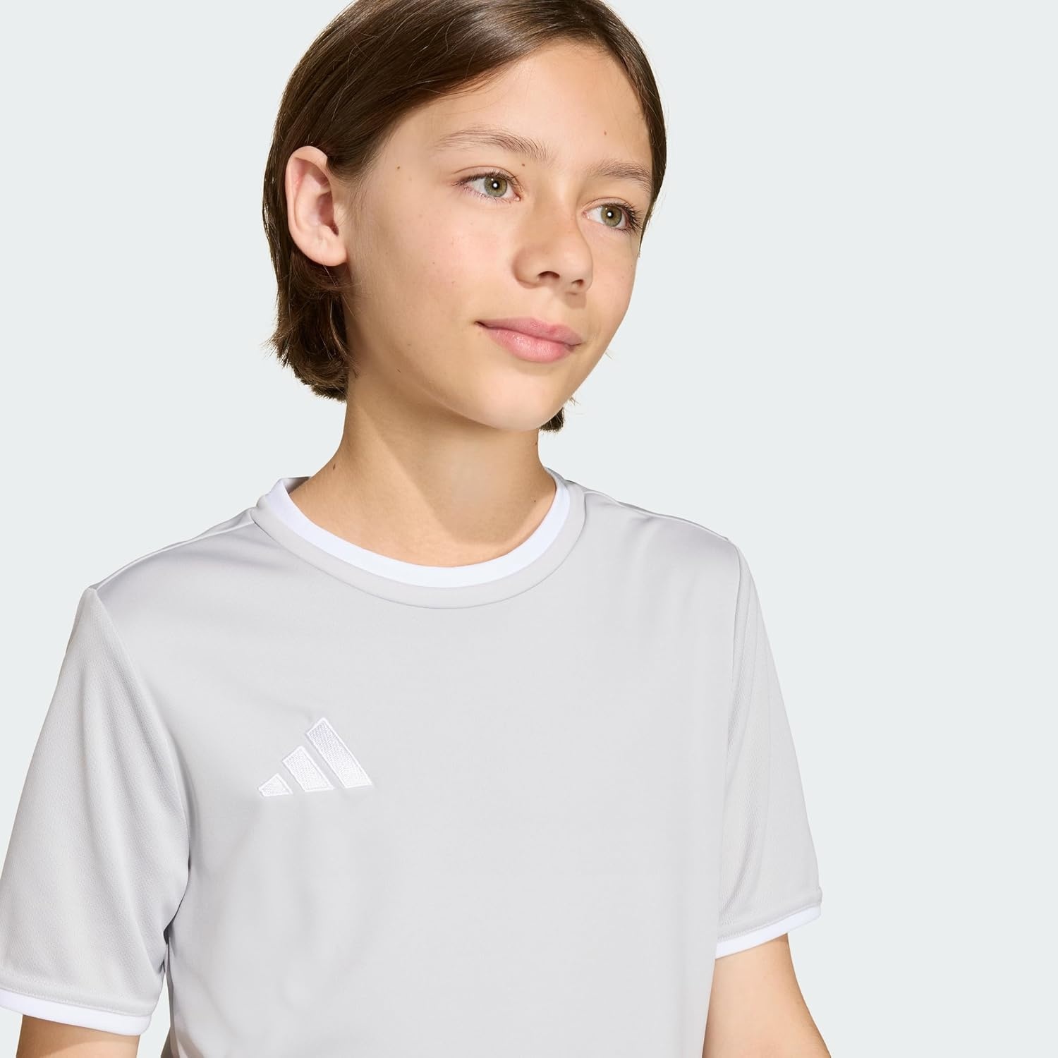 image:imageadidas UnisexKids Entrada 26 JerseyTeam Light GreyWhite