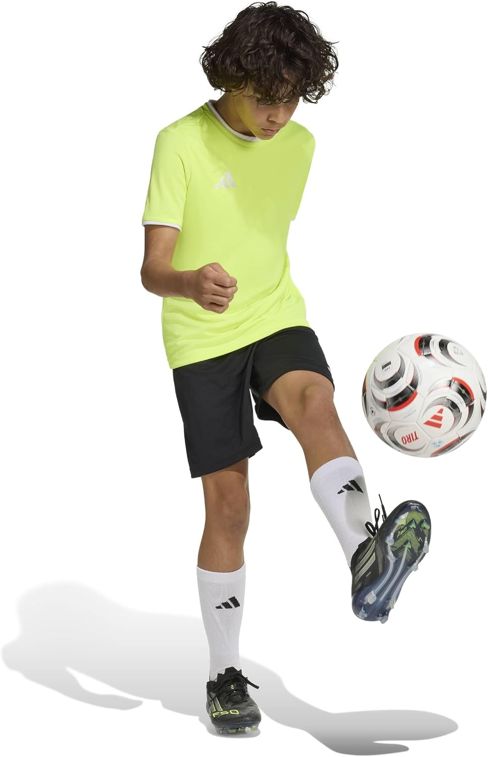 image:imageadidas UnisexKids Entrada 26 JerseyTeam Solar YellowWhite