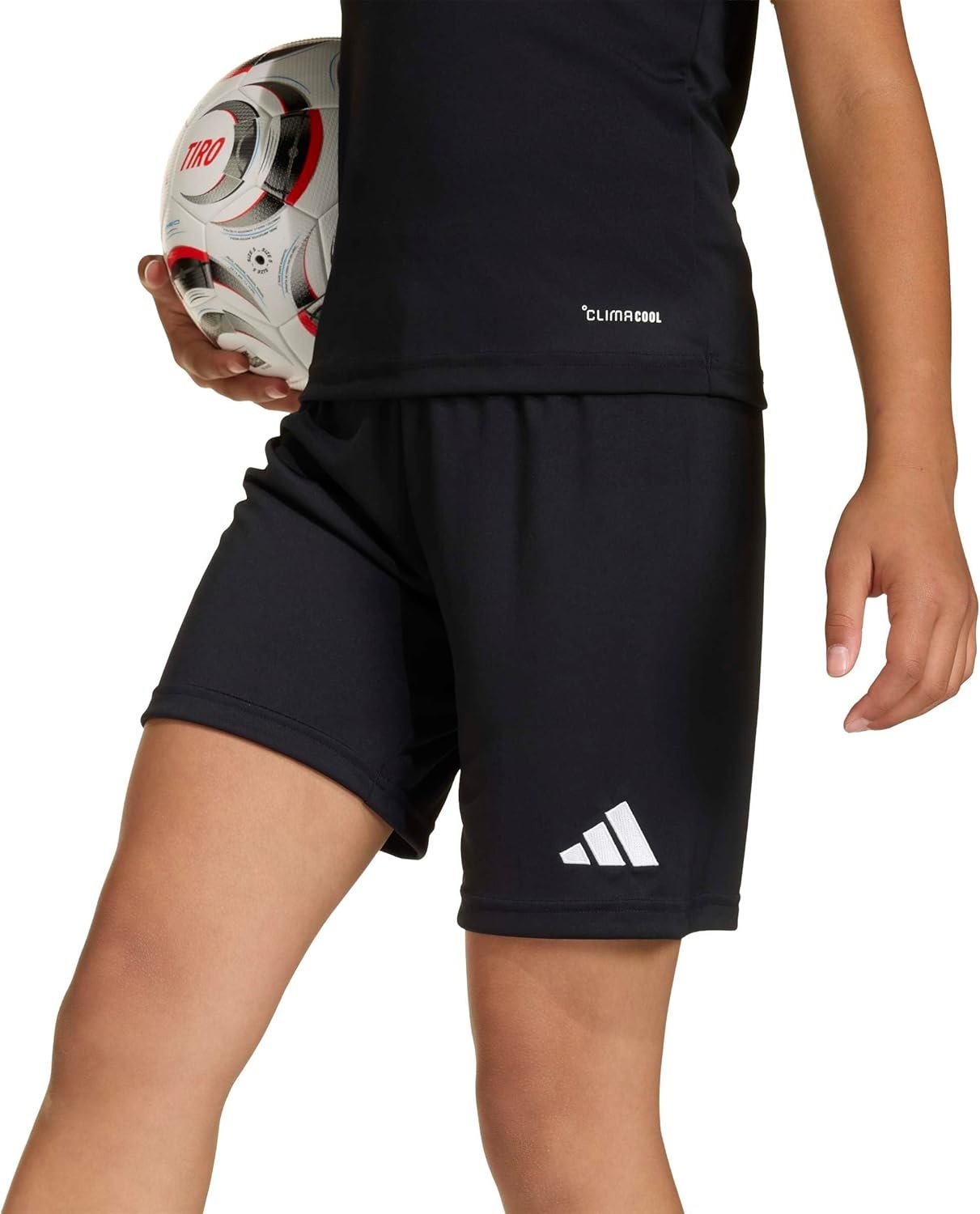 image:imageadidas UnisexKids Entrada 26 ShortsBlackWhite