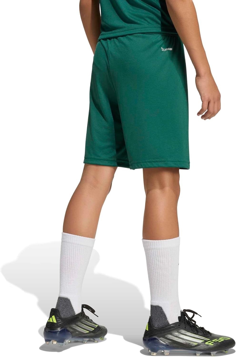 image:imageadidas UnisexKids Entrada 26 ShortsTeam Dark GreenWhite