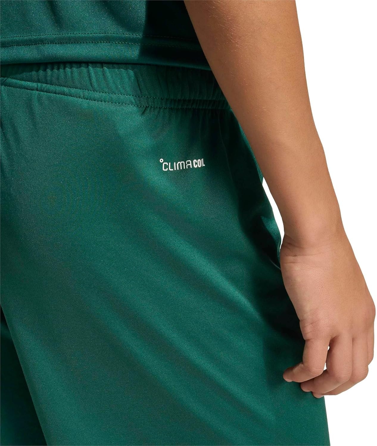 image:imageadidas UnisexKids Entrada 26 ShortsTeam Dark GreenWhite