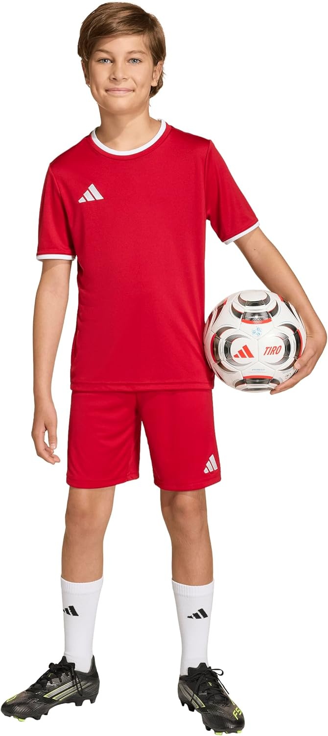 image:imageadidas UnisexKids Entrada 26 ShortsTeam Power Red White
