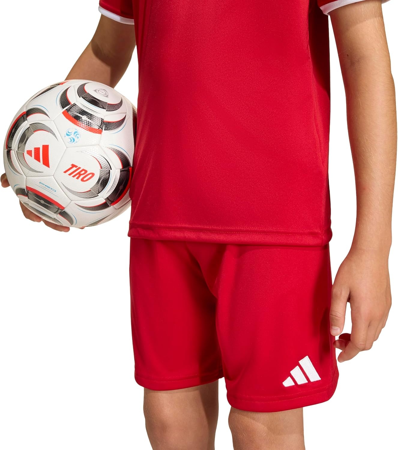 image:imageadidas UnisexKids Entrada 26 ShortsTeam Power Red White