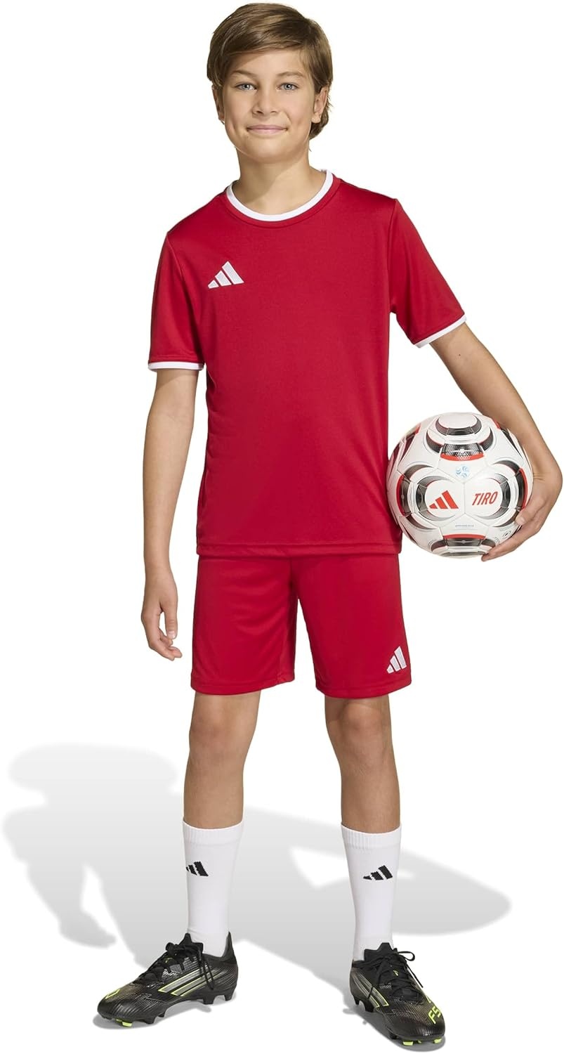 image:imageadidas UnisexKids Entrada 26 ShortsTeam Power RedWhite