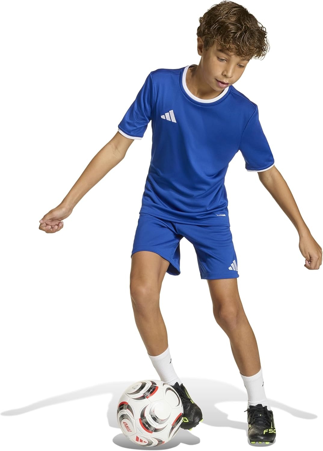image:imageadidas UnisexKids Entrada 26 ShortsTeam Royal BlueWhite