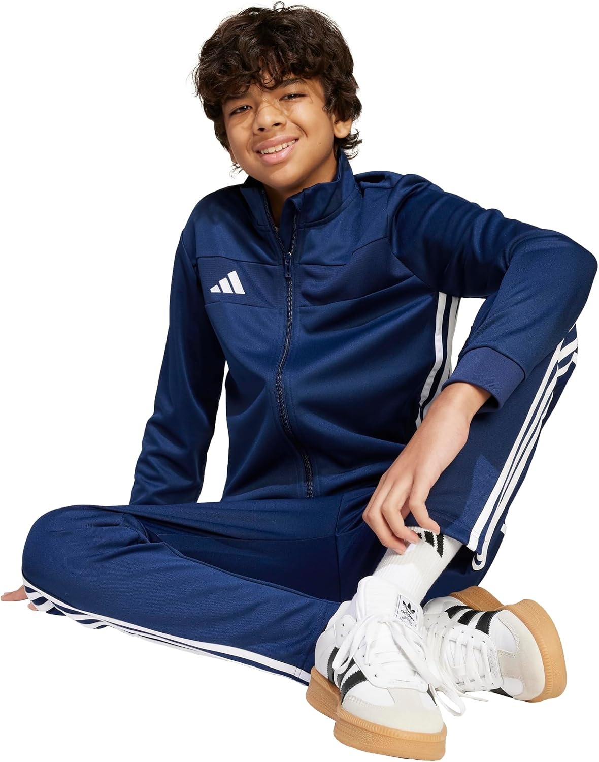 image:imageadidas UnisexKids Tiro Essentials Training JacketTeam Navy BlueWhite