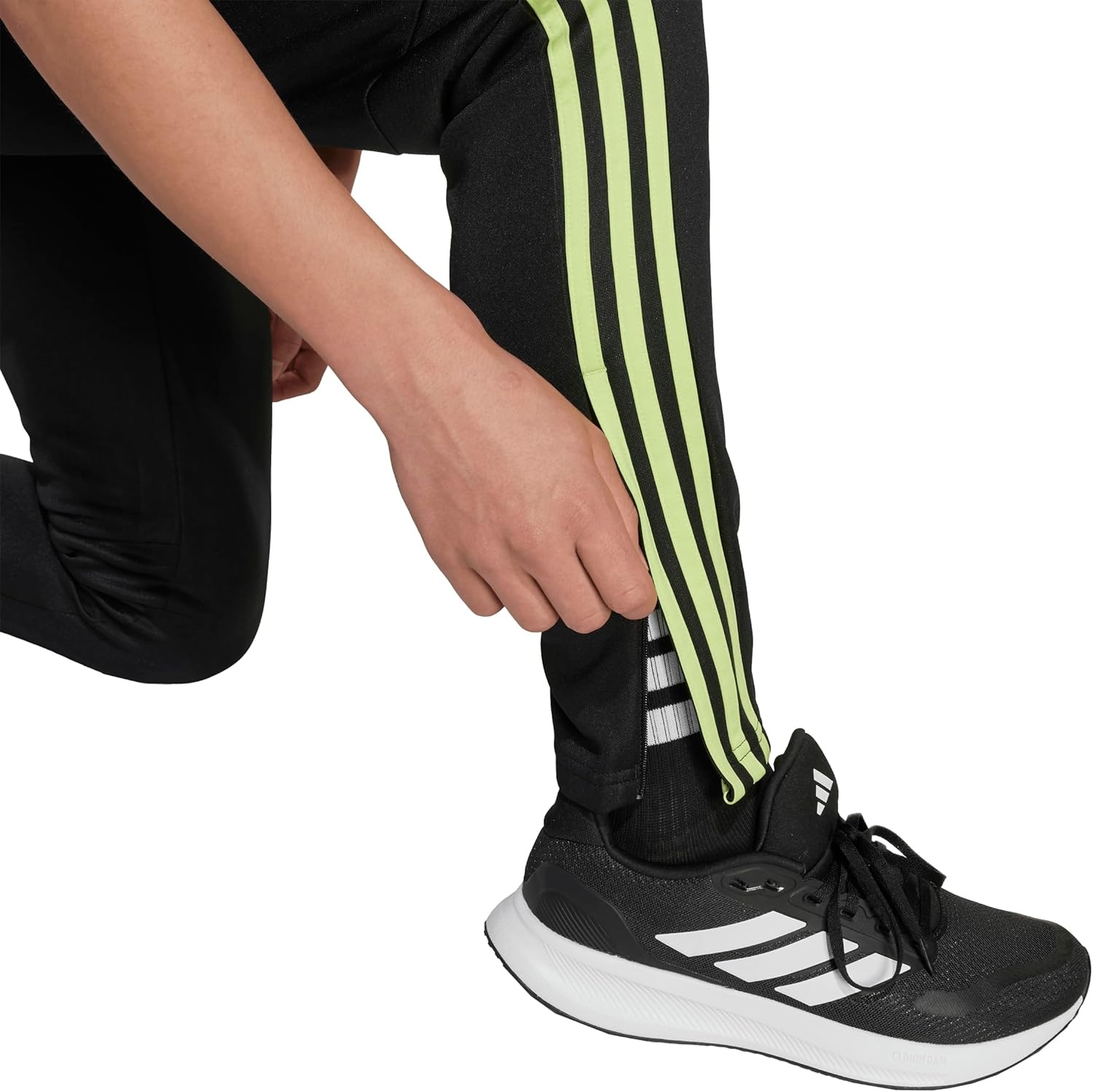 image:imageadidas UnisexKids Tiro Essentials Training PantsBlackPulse Lime
