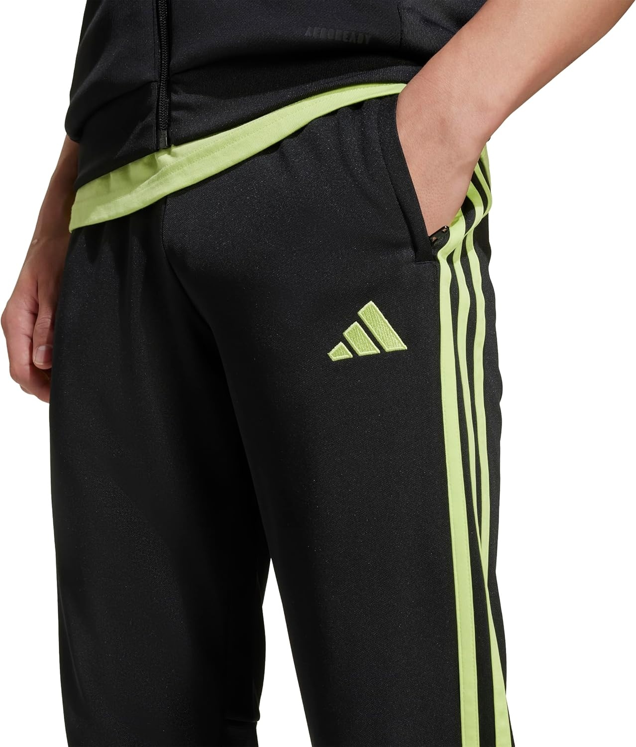 image:imageadidas UnisexKids Tiro Essentials Training PantsBlackPulse Lime