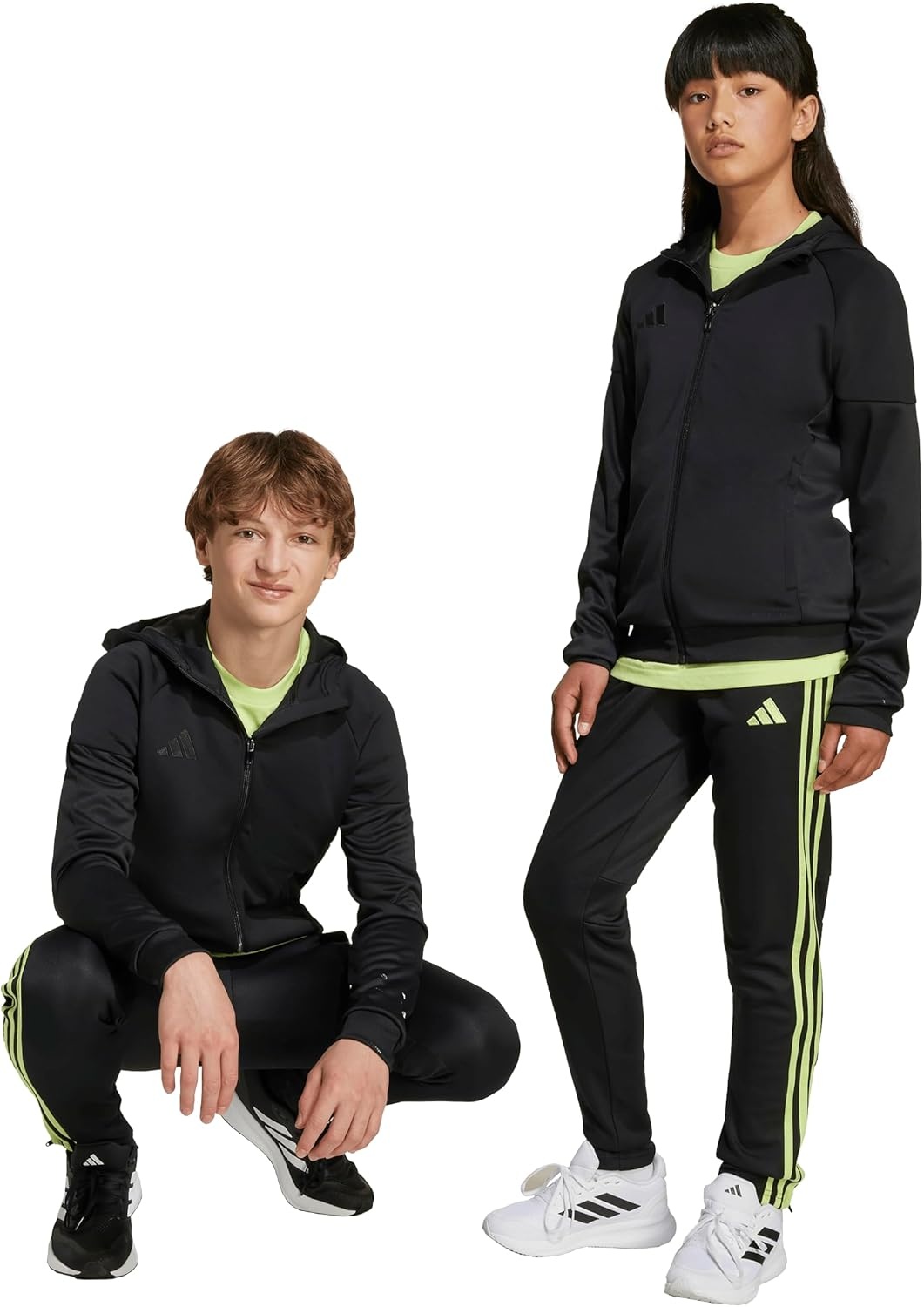 image:imageadidas UnisexKids Tiro Essentials Training PantsBlackPulse Lime