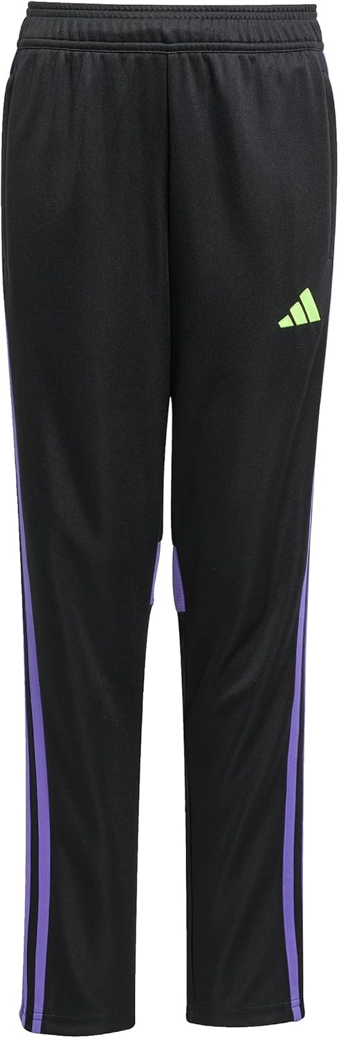 image:imageadidas UnisexKids Tiro Essentials Training PantsBlackPurple RushLucid Lemon