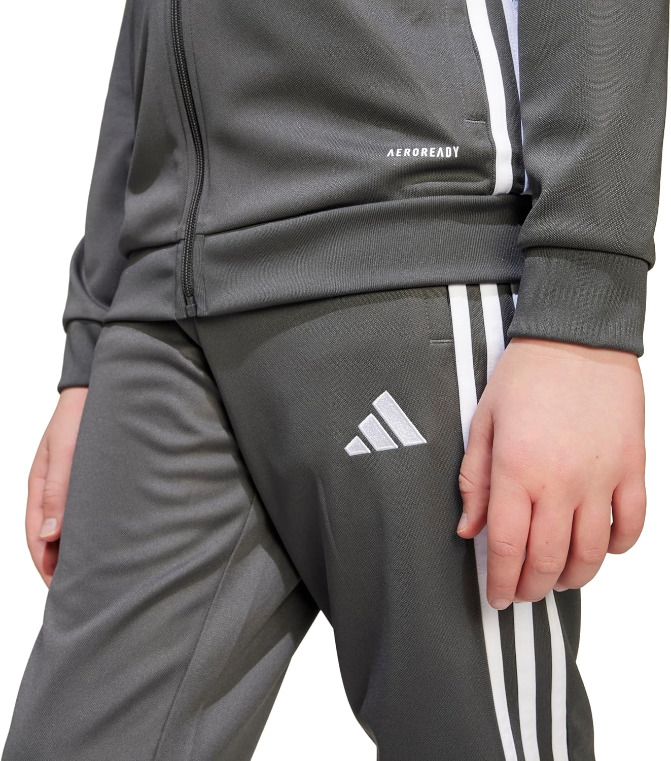 image:imageadidas UnisexKids Tiro Essentials Training PantsGreyWhite