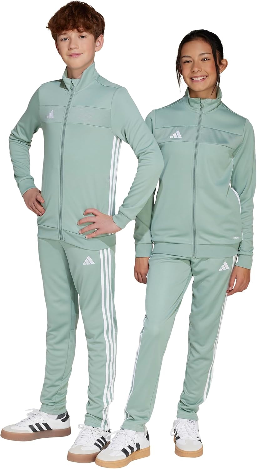 image:imageadidas UnisexKids Tiro Essentials Training PantsSilver GreenWhite