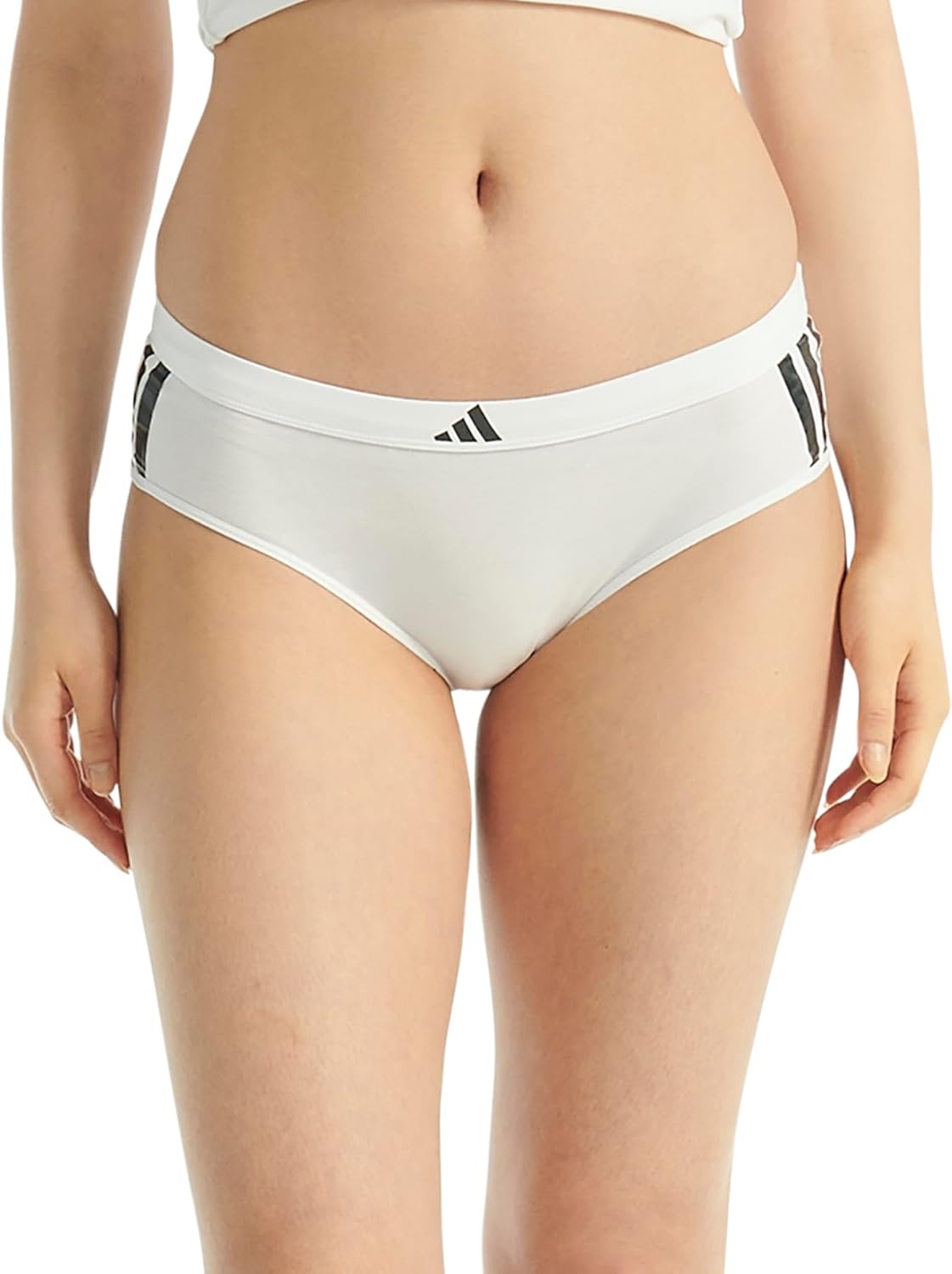 image:imageadidas Womens Active Essentials Cotton Hipster UnderwearWhiteWhite