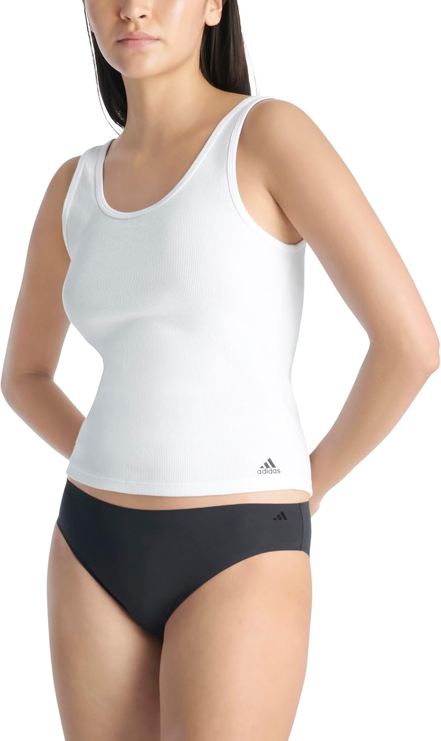image:imageadidas Womens Active Light Flex Bikini UnderwearBlackToasted AlmondSandy Pink