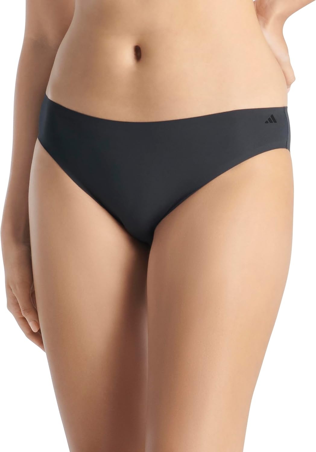 image:imageadidas Womens Active Light Flex Bikini UnderwearBlackToasted AlmondSandy Pink