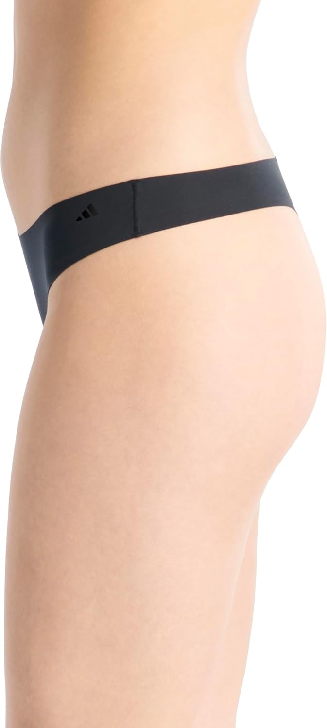 image:imageadidas Womens Active Light Flex Thong UnderwearBlackToasted AlmondSandy Pink