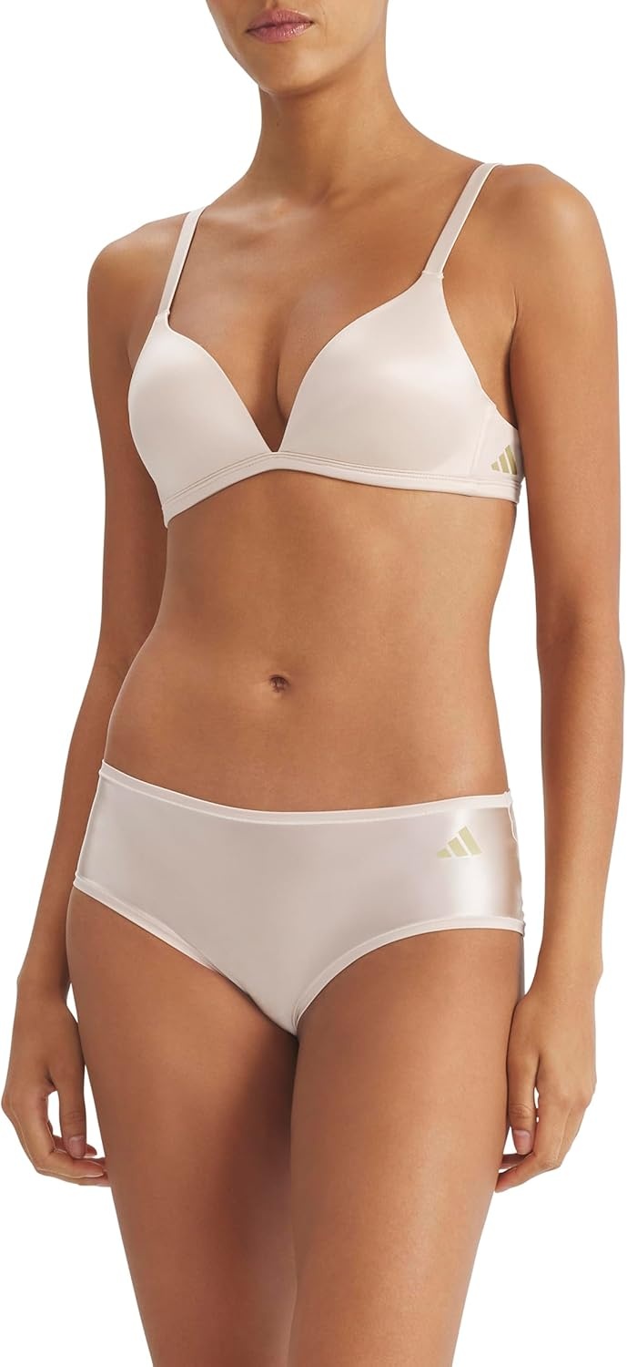 image:imageadidas Womens Active Micro Contour Hipster UnderwearCrystal Linen