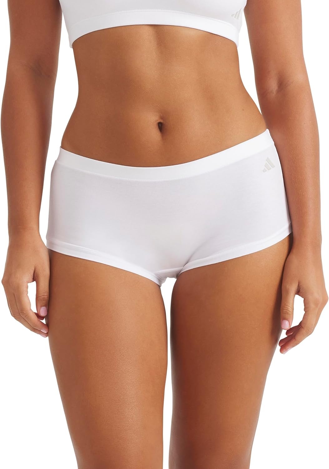 image:imageadidas Womens Active Modal Comfort Shortie 2Pack White Medium